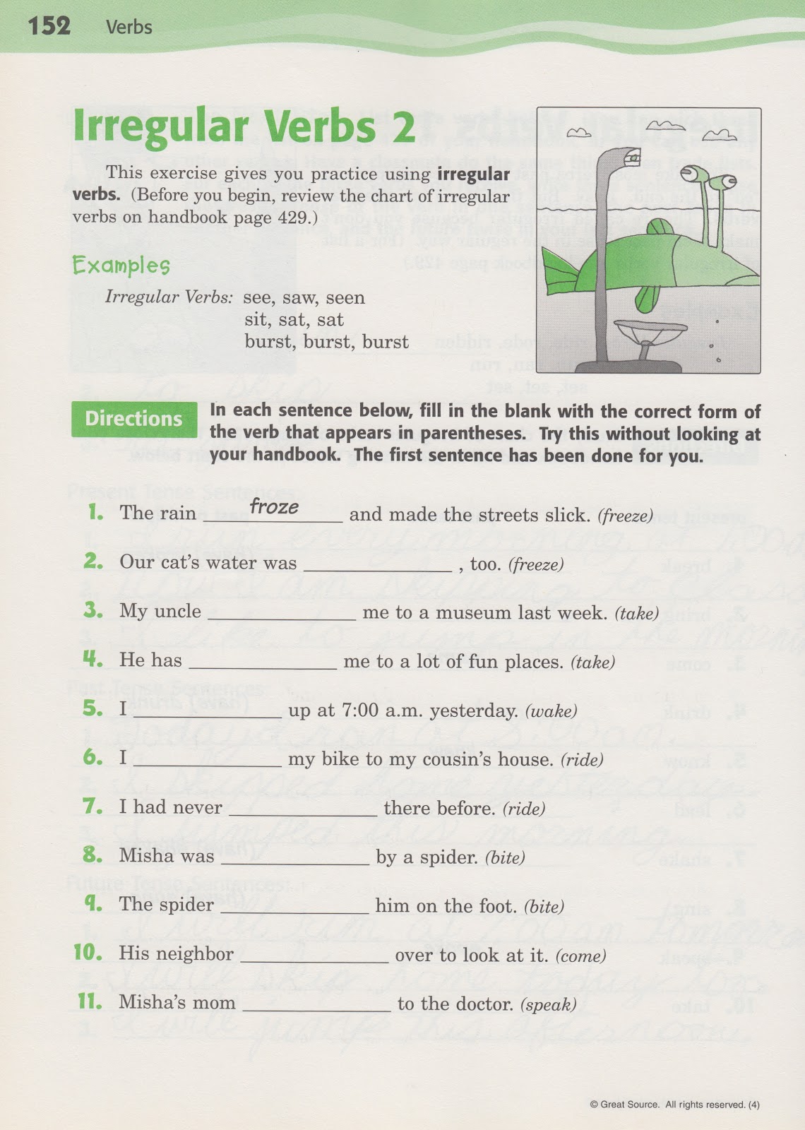 homework irregular verbs homework irregular verbs